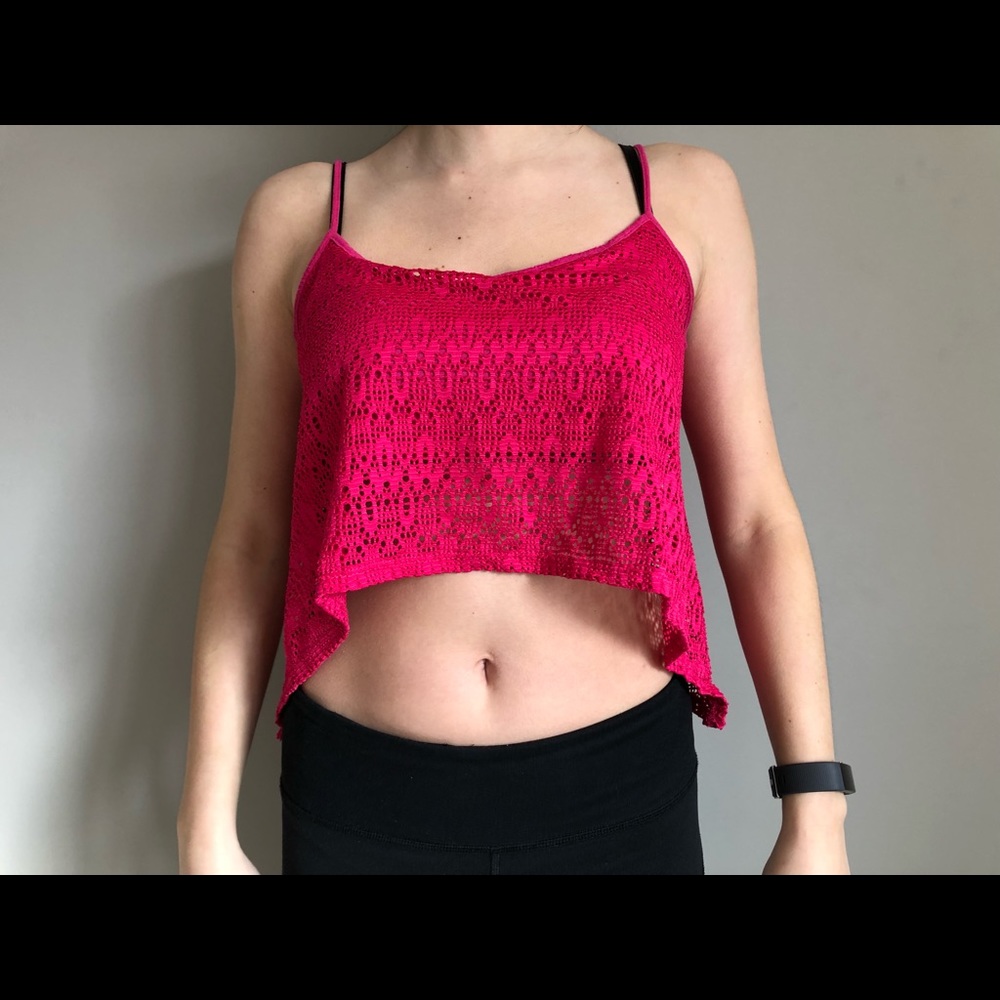 Pink crop top